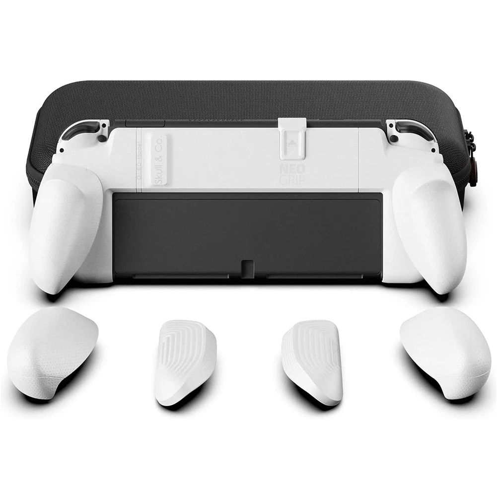 Replaceable Ergonomic Handle Grip Protective Case for Nintendo Switch OLED and Regular Model with Carrying Case