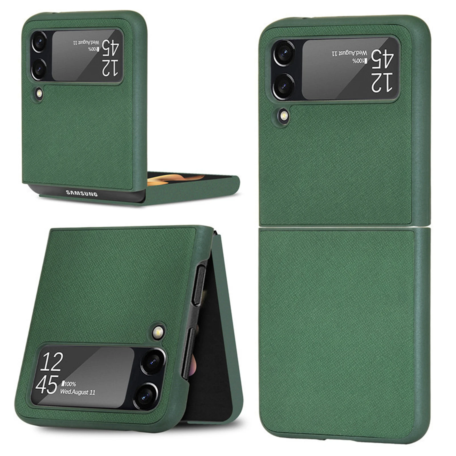 

Однотонный чехол для телефона Samsung Z Flip 3, задняя крышка из мягкого поликарбоната с рисунком Креста, противоударный защитный чехол для Galaxy ...