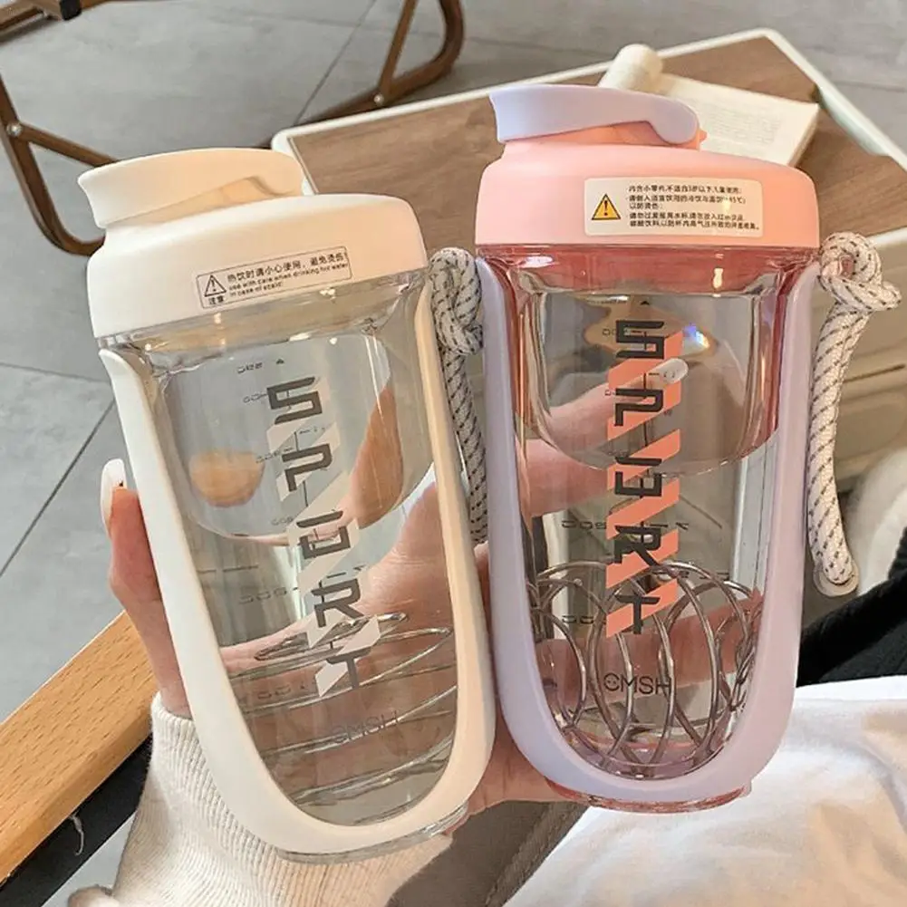 590ml Blender Shaker Bottle With Stirring Ball Leakproof Bot