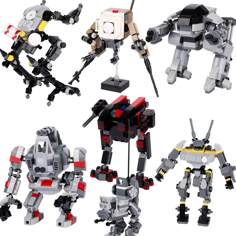 

MOC Mobile Suit Girl Female Robot Robot Girl Bunny Girl Model Modular Mecha with Movable Joints 229 Pieces Building Blocks Toys