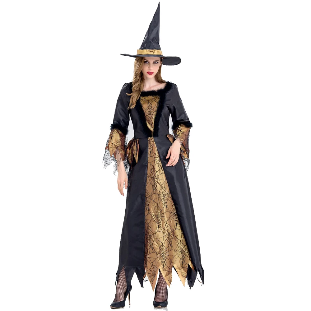 

Черное золото, искусственный женский костюм, искусственное платье для взрослых, костюмы для хэллоуивечерние НКИ