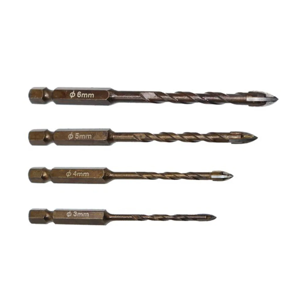 

Drill Bits Hexagon Tile Stone Hole Openers Alloy Woodworking Glass Drill Set