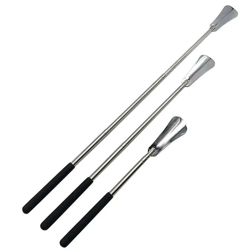 

2022 г., обувной рожок с длинной ручкой, гибкий серебристый рожок для обуви из нержавеющей стали, рожок для подъема обуви, профессиональный рож...