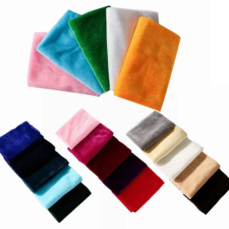 

25X25/40x50cm Short Plush Cloth Christmas Velvet Quilting Bundle Fabric For Needlework Patchwork Sewing Accessories TJ4932