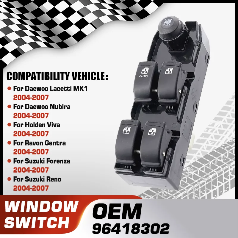 

Главная панель переключателя стеклоподъемника автомобиля для Daewoo Lacetti Daewoo Nubira Holden Viva Ravon Gentra Suzuki Forenza Suzuki Reno 14Pins