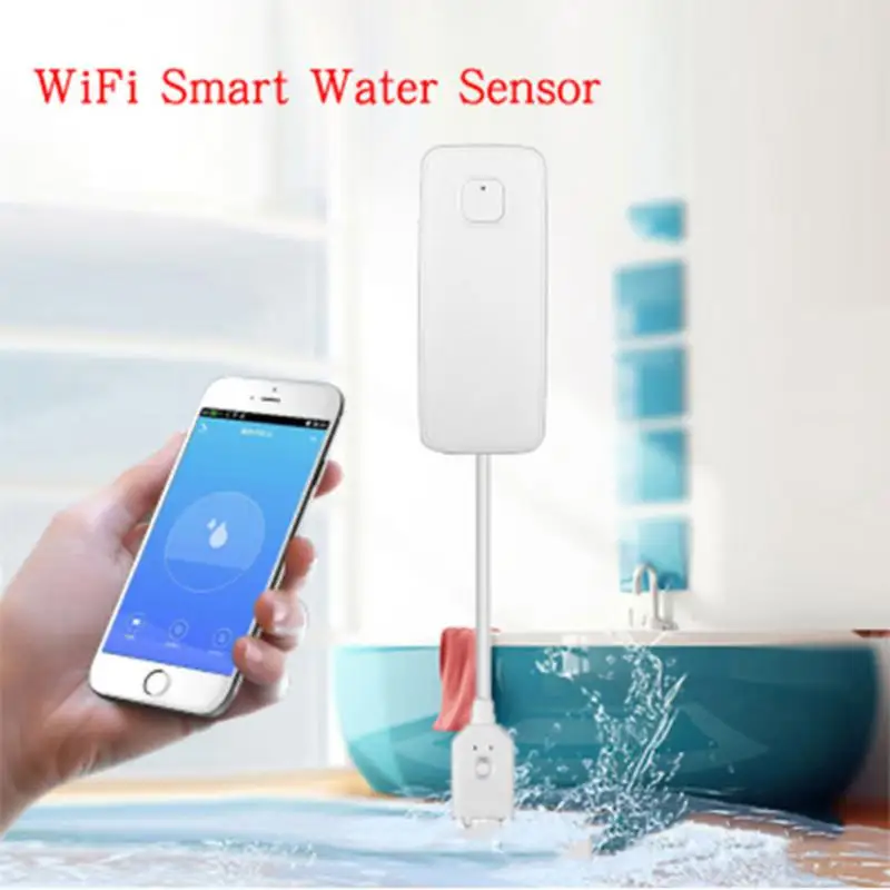 

Wifi Water Detector Leakage Sensor Alarm Leak Detector Sound Tuya Smart Smart Life APP Flood Alert Overflow Security Dropship
