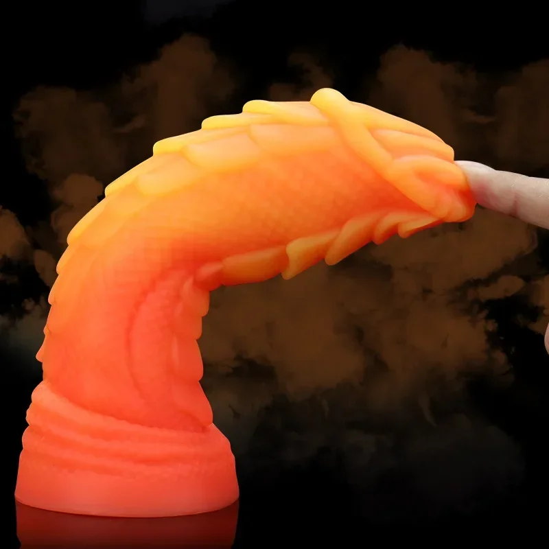 Анальный фаллоимитатор смешанных цветов для женщин карп животное монстр пенис