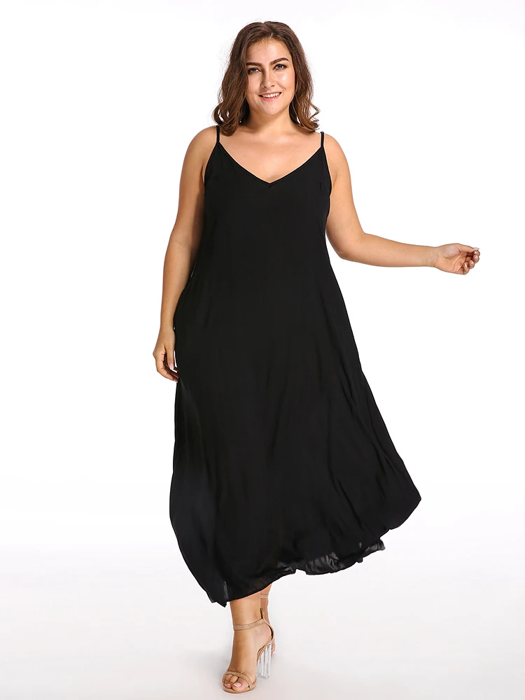 

ZANZEA Fashion Casual Strap Dress Summer Women Sleeveless Sexy Sundress Femme Maxi Dresses V-neck Beach Dresses Oversize 2023