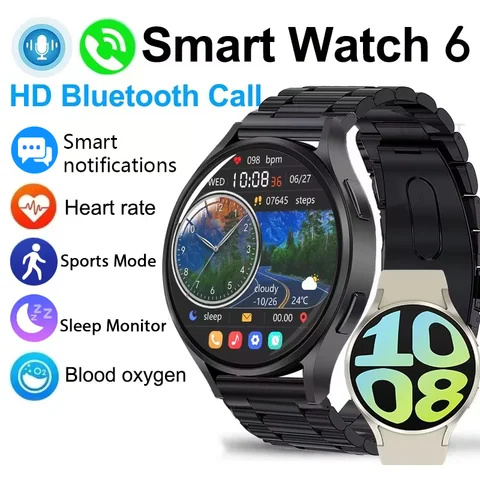 KESHUYOU 2025 Новые часы 6 Смарт-часы Bluetooth Вызов Мониторинг здоровья Будильник Модные спортивные часы
