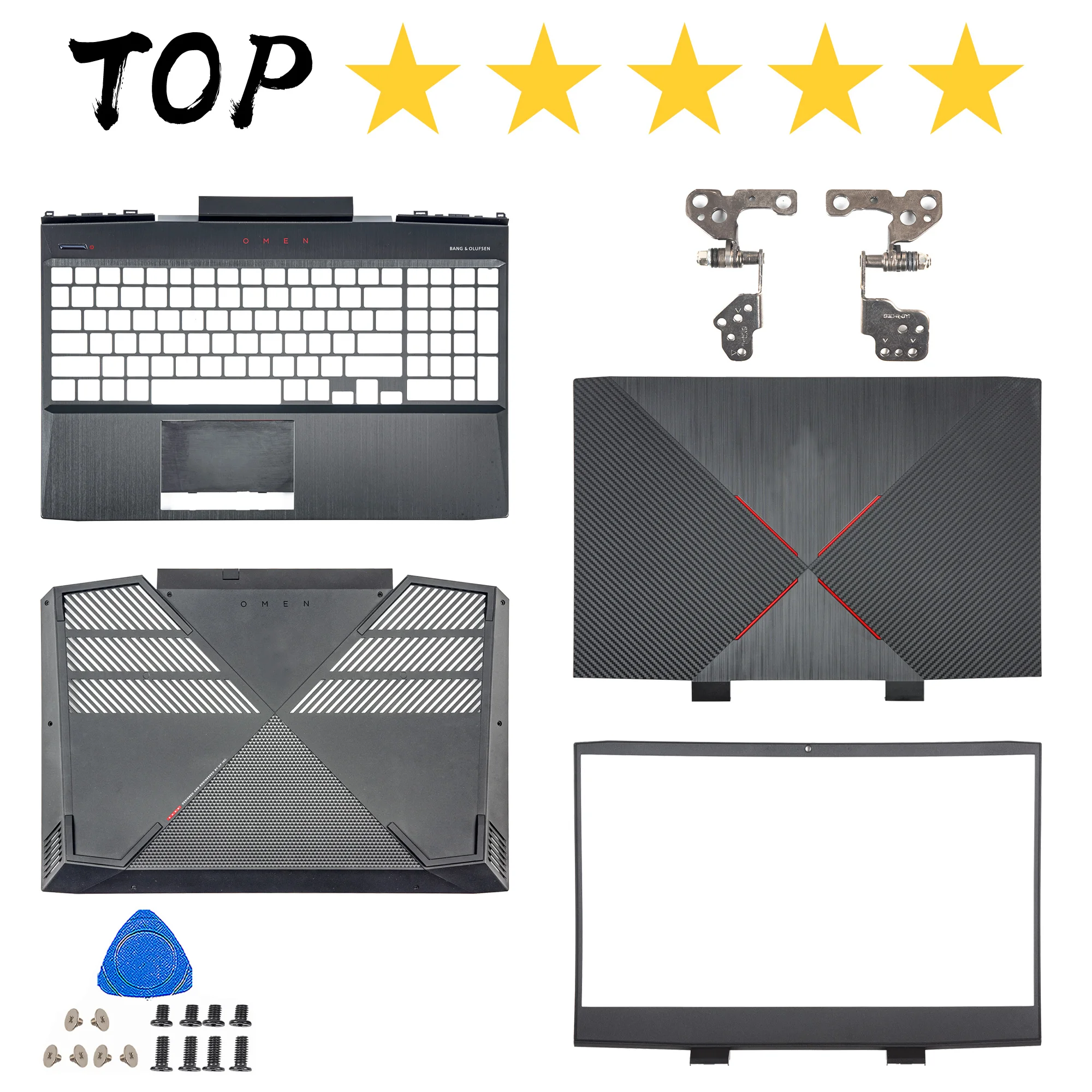 Новая задняя крышка для HP OMEN 15-DC Чехол 15-dc1055TX ЖК-дисплея/Упор рук/задняя черная