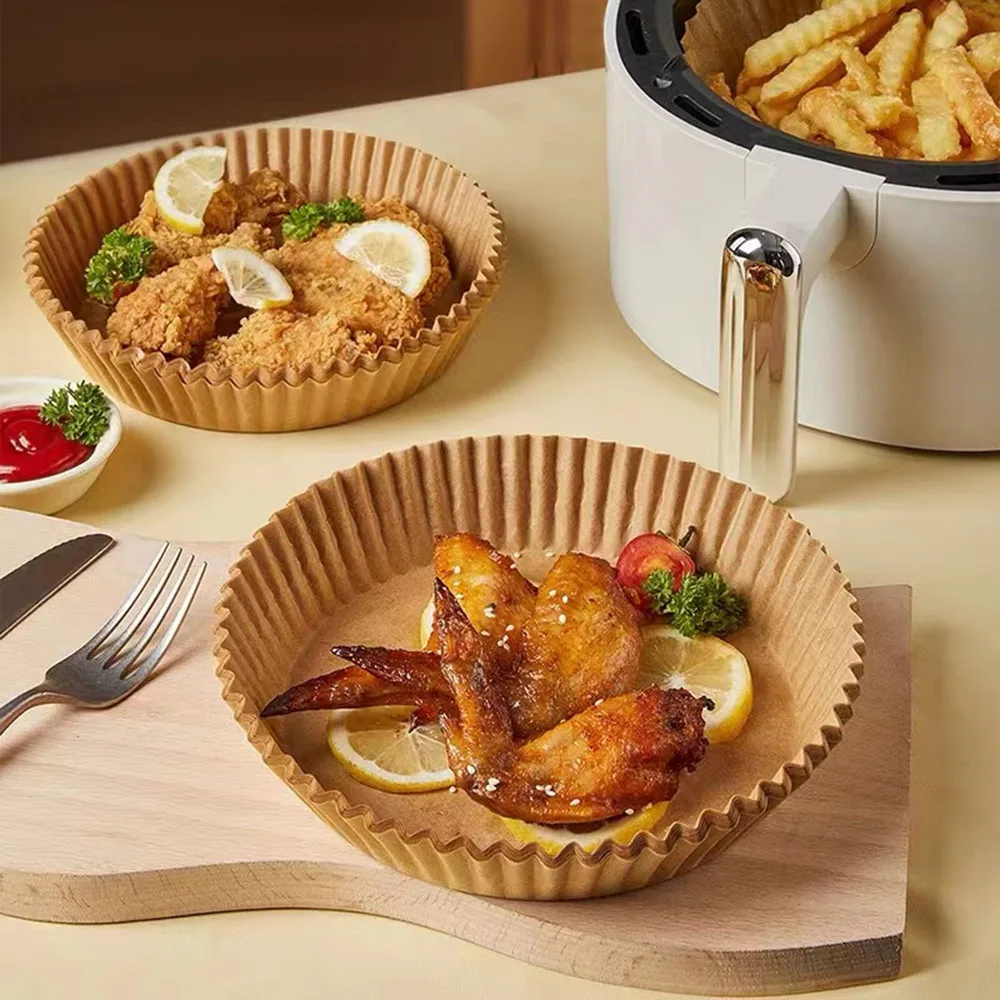Бумажный вкладыш для фритюрницы аэрофритюрница кухонные плиты тарелка барбекю