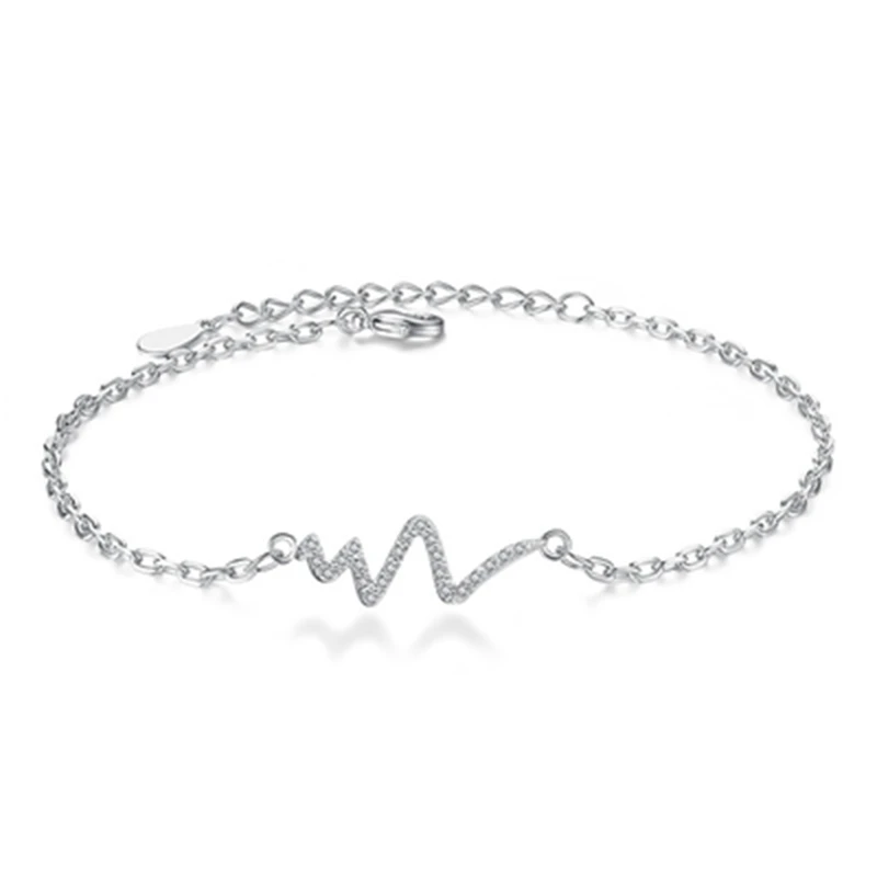 

New S925 Stamp Silver Women Bracelet Fashion Women Simple Bracelets High Quality Zircon Bangle Lover Girl Party Jewelry Gift