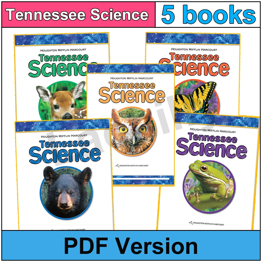 

5 E-Books Science G1-G5 Elementary School Lively and Interesting Science Textbooks with Audio for Child PDF File