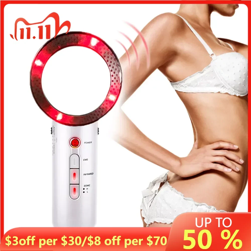 

Ultrasound Cavitation EMS Fat Burner Body Slimming Massager Weight Loss Machine with Patch Lipo Anti Cellulite Galvanic Infrared