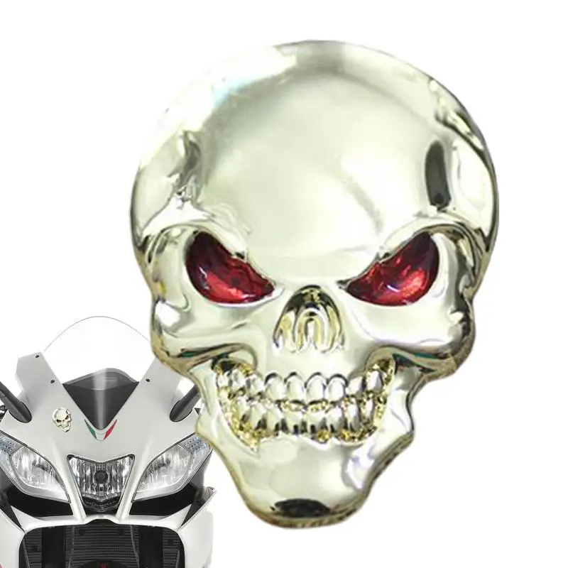 

Классная металлическая 3d-наклейка в виде черепа, наклейки на заднюю крышку мотоцикла и бака, наклейки для грузовиков, наклейки для украшени...