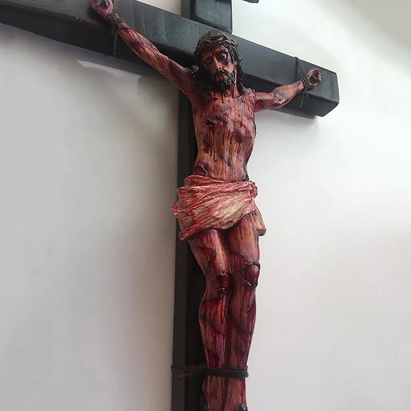 Статуя с распятием Иисуса статуя из каучука религиозные аксессуары для церкви