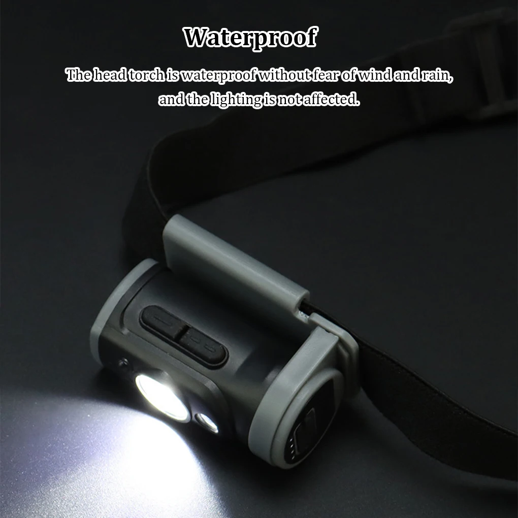 

Sensor Headlamp 3 Modes Waterproof Emergency Supplies Rechargeable Head Torch