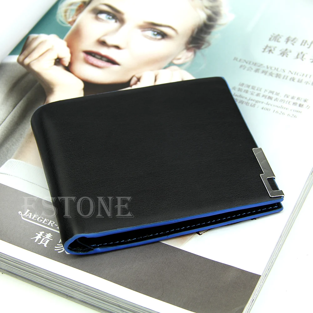 

Men Bifold Business Leather Wallet Card Holder Coin Pocket Money Bag Purse