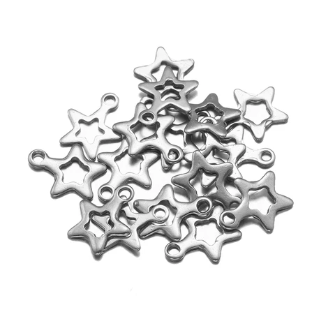 20 шт. Подвески звезда из нержавеющей стали
