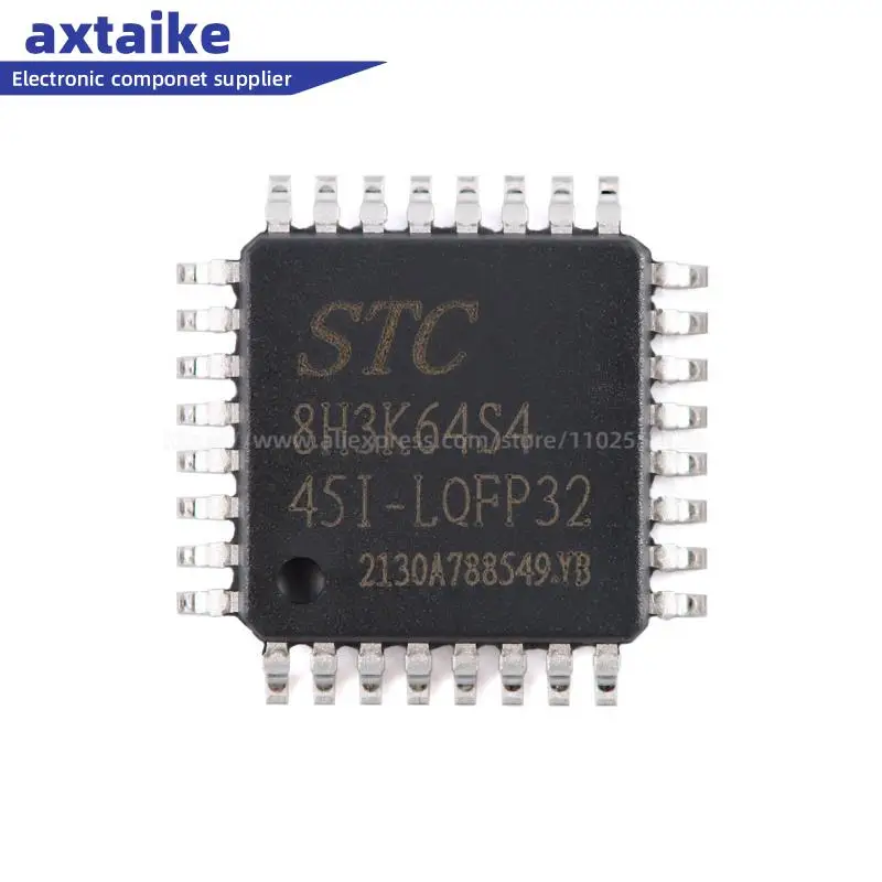 

New Original STC STC8H3K64S4 STC8H3K64S4-45I-LQFP32 1T 8051 Microprocessor Microcontroller MCU IC Chip