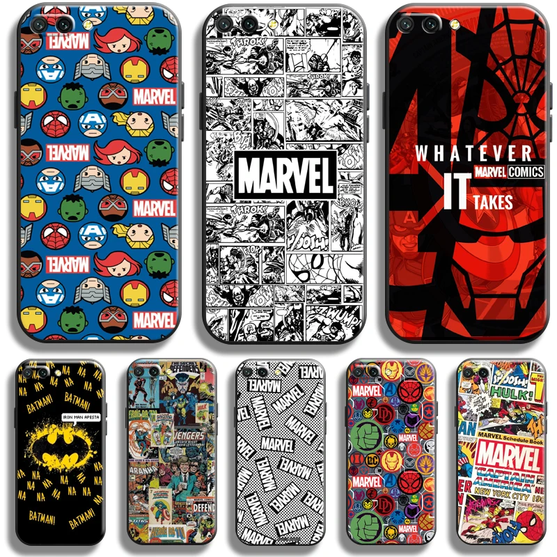 

Marvel Avengers Logo Case For Huawei Honor 10X 9X Lite Pro For Honor 10 10i 9 9A Phone Case Black Silicone Cover Carcasa Soft