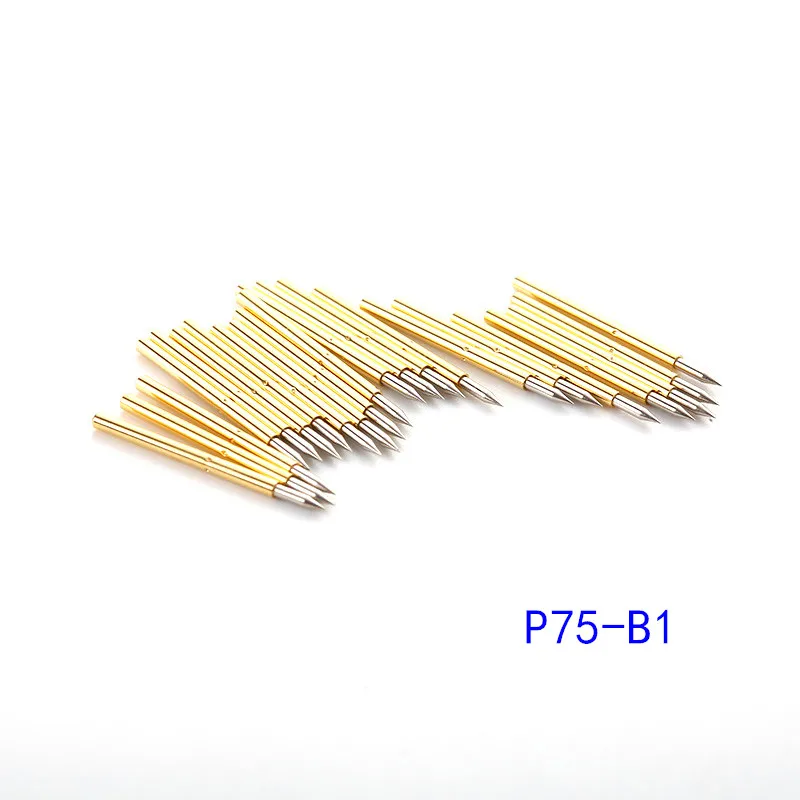 

100PCS Spring Test Probe P75-A2 B1 E2 J1 Outer Diameter 1.02mm Length 16.5mm PCB Probe