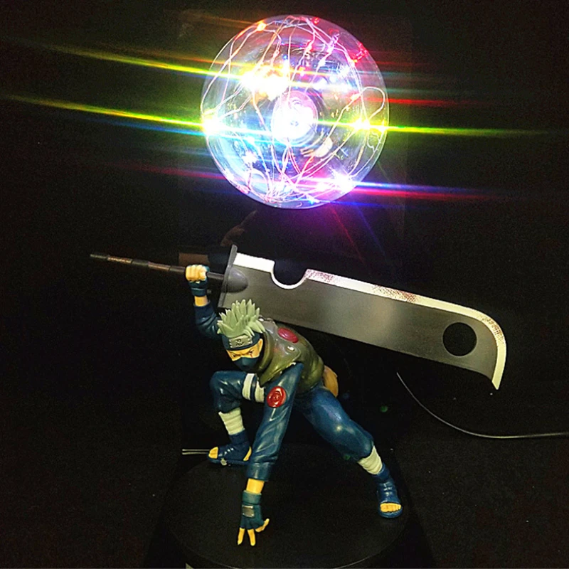 

Аниме Наруто ночник Hatake Akatsuki Kakashi настольная лампа Светодиодная светящаяся креативная игрушка ручной работы подарки жизненно важная пуля удзумаки