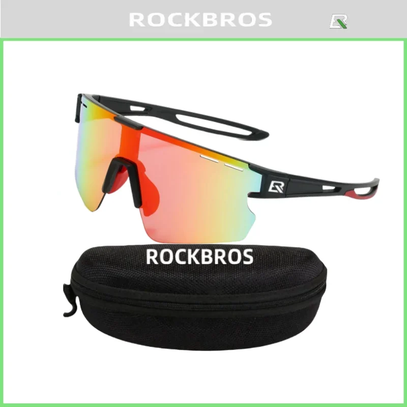 Фото Солнцезащитные очки ROCKBROS Cross Border New UV Resistant Sports Cycling Mirrors, интегрированные велосипедные очки с цветными линзами в европейском и американском стиле. №3