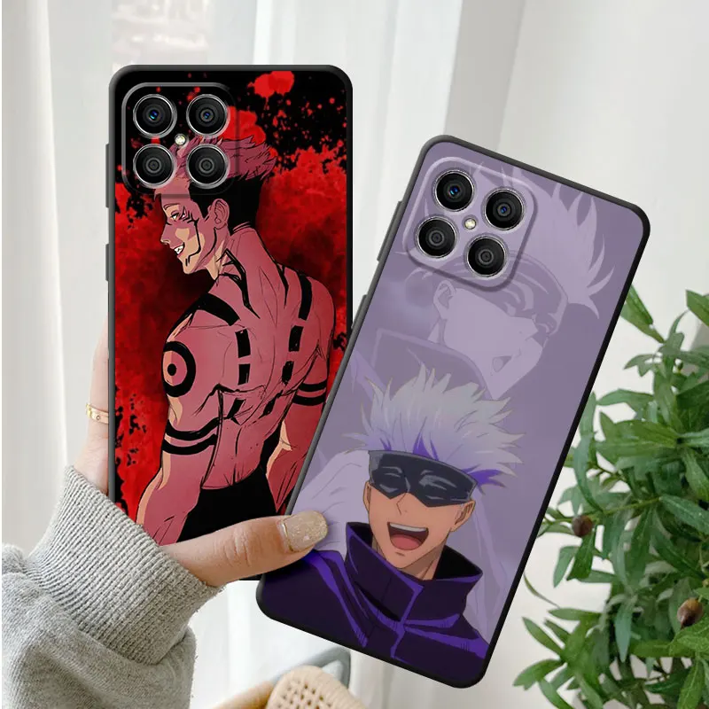 Сотовые телефоны в стиле японского аниме ююютсу Kaisen, телефонные аксессуары для Honor 80 60 70 Magic4 Pro 8X 20 50 20i 30i X5 X6 X7 X9a X8a, чехол