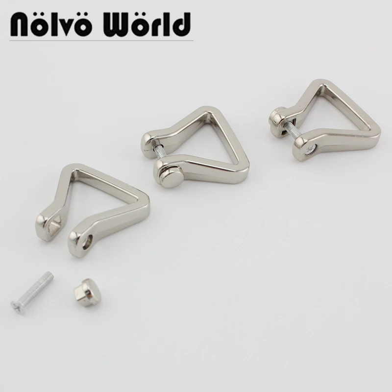 

10 шт., 5 цветов, 19 мм, сумки, фурнитура, высокое качество, квадратный край, шуруп, d-кольцо для сумочки, металлический аксессуар, d кольцевой винт