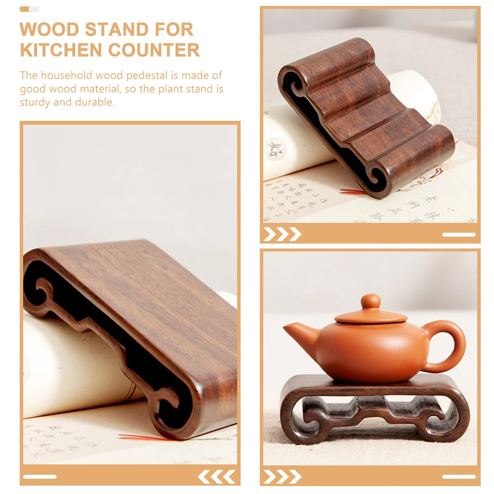 

Stand Indoor Wood Flower Pot Base Flowerpot Supplies Home Display Pedestal