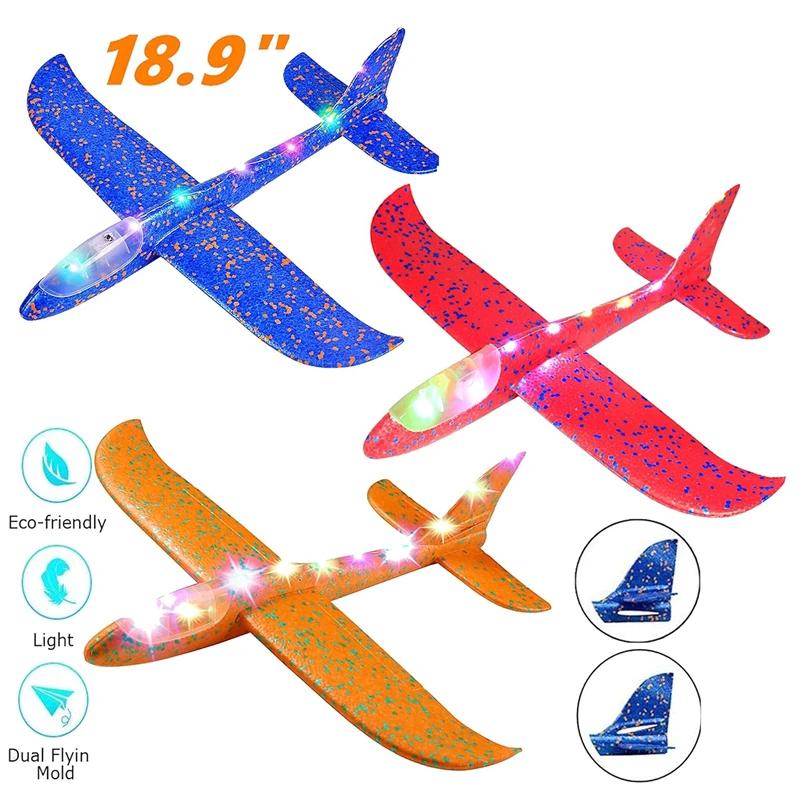 Планер детский со светодиодной подсветкой 18 9 дюйма