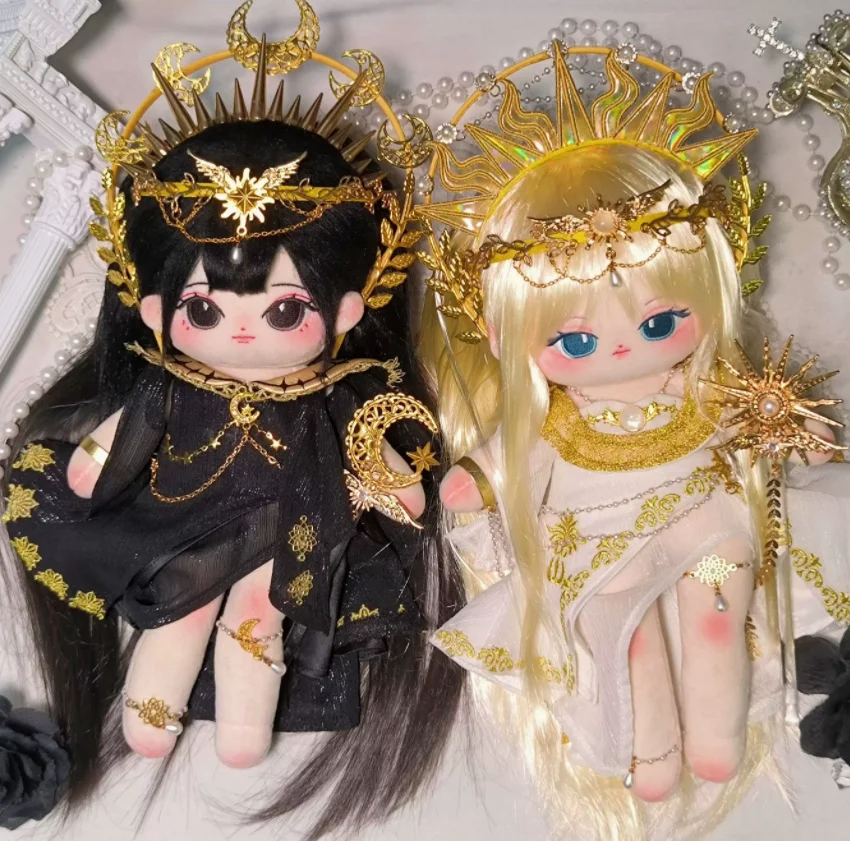 

Original Gorgeous Mythology Series Sun Moon Elegant Clothes Set 20/30cm Plush Stuffed Doll Vintage Outfit Cosplay Birthday Gift