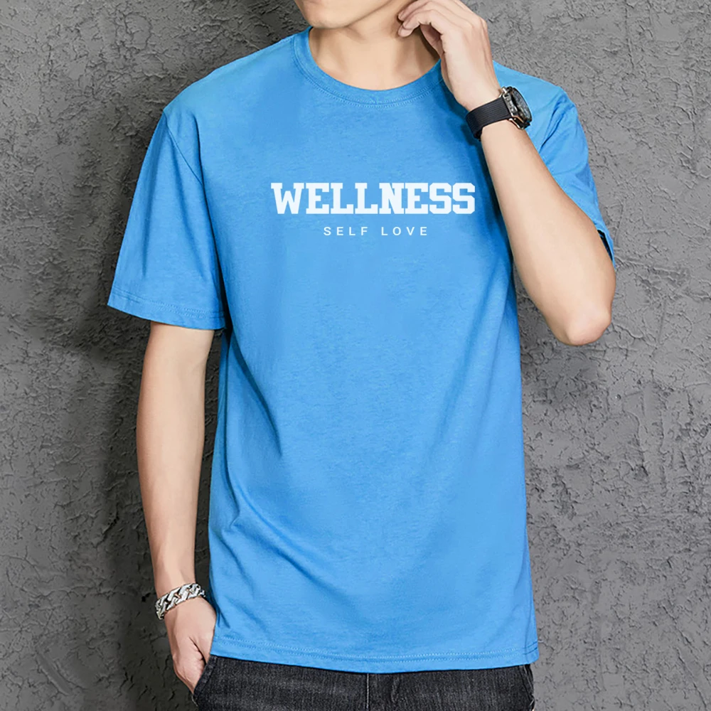 

Мужская хлопковая футболка с принтом «Self Love»