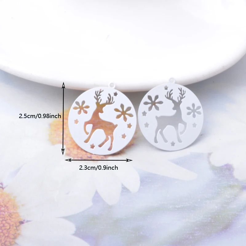 Подвески из латуни в виде рождественского лося AC14325 20 шт. подвески оленя