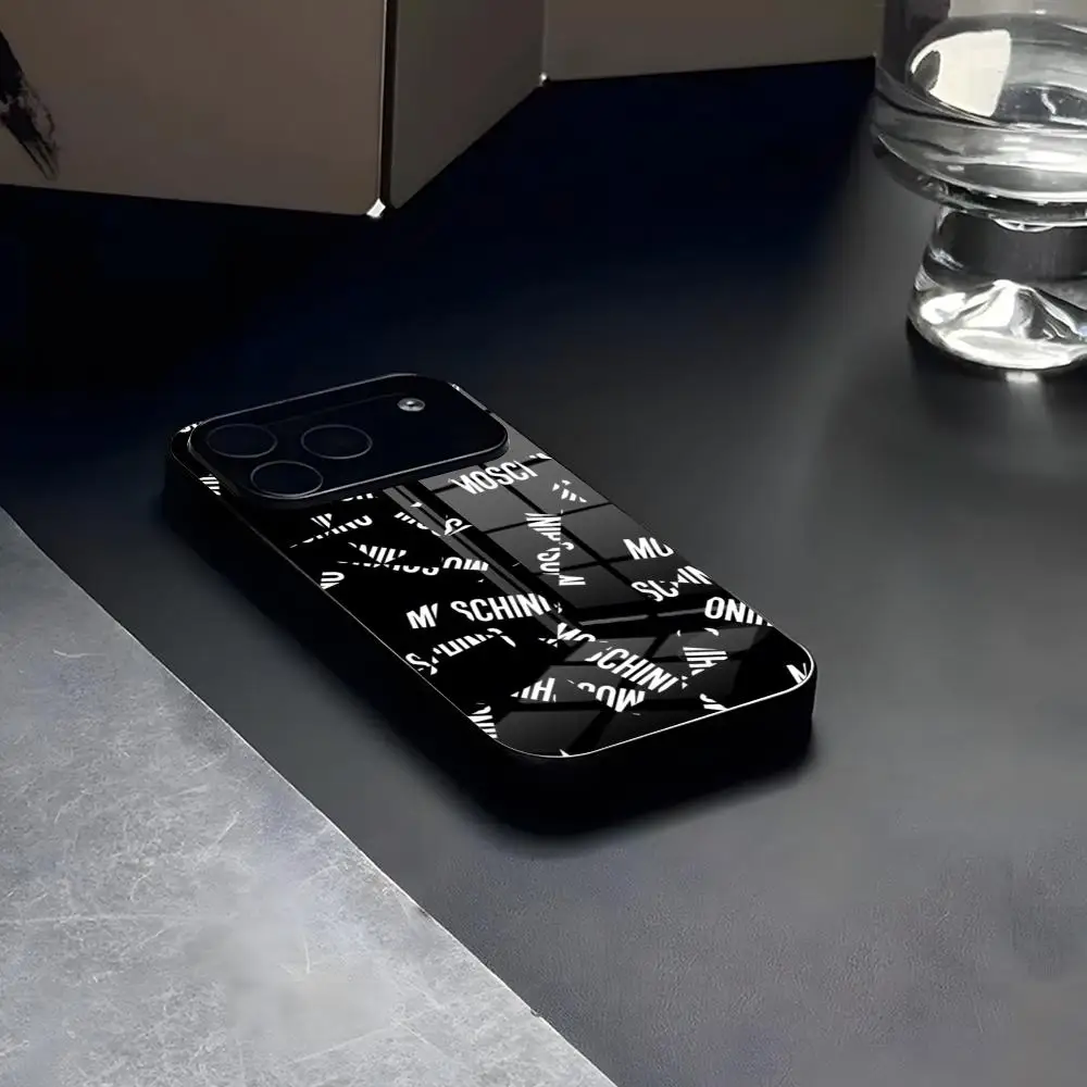 Фото Винтажный чехол для телефона с логотипом M-Moschinos Bears, стекло для IPhone17 Air 16 15 17 14 Pro Max 13 12 11 X XS XR Plus для Samsung S 25 24 2 №2