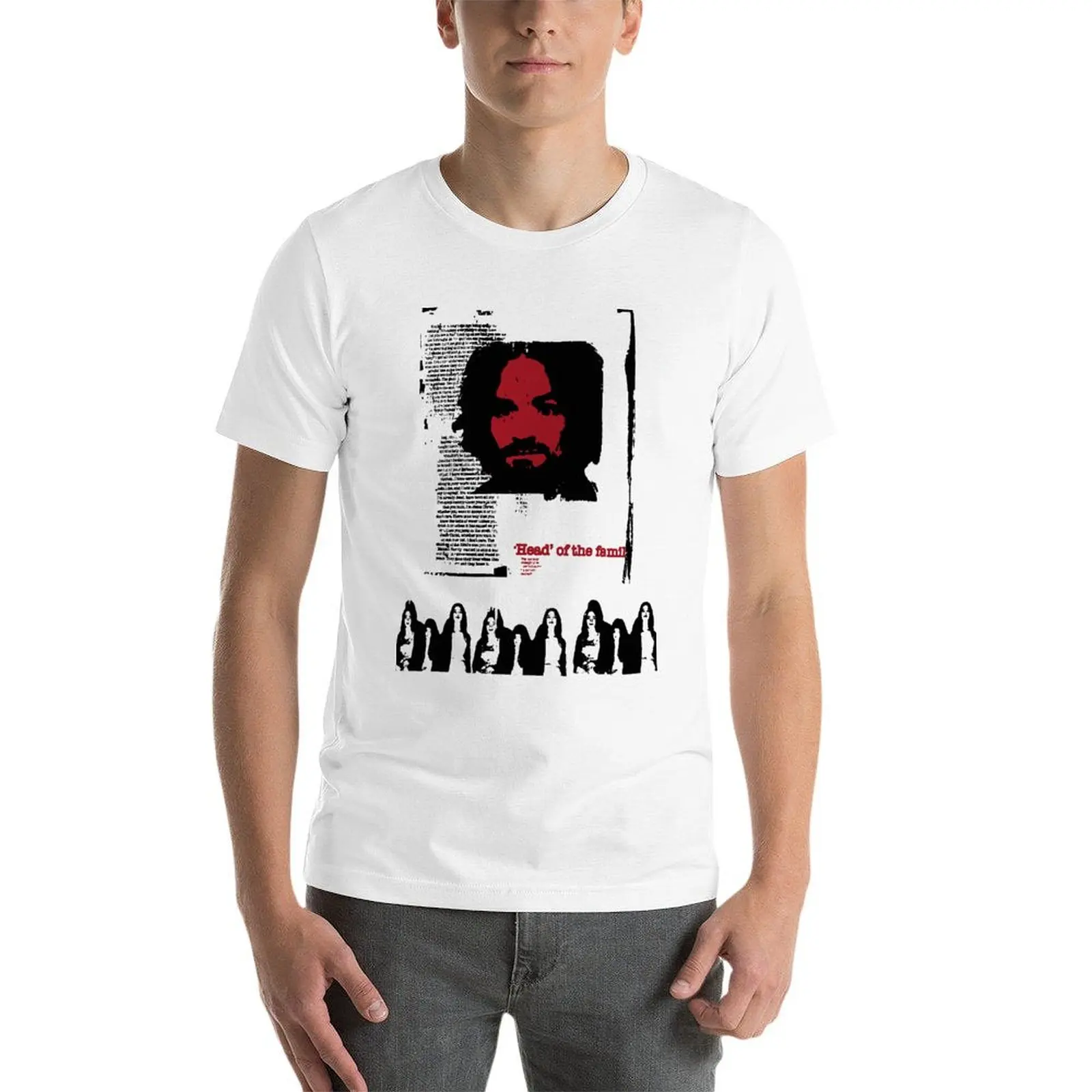 

Vintage 1990S Charles Manson Head Of The Family Oversize T Shirts Personalized Men Clothes 100% Cotton Streetwear Big Size Tops