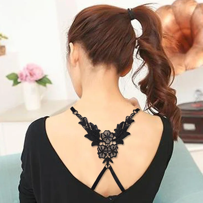 

Cross Shoulder Straps Sexy Lace Butterfly Exposed Shoulder Straps Non-slip Non-slip Shoulder Women's Shoulder Bra Straps