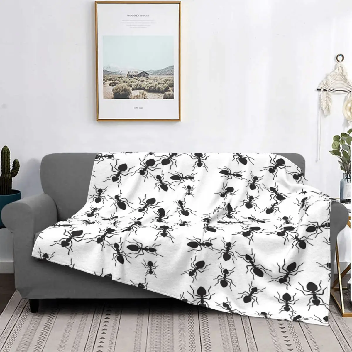 

Manta с патроном hormigas, для cama colcha, Edredon a cuadros, manta de playa Kawaii, colcha, 220x240