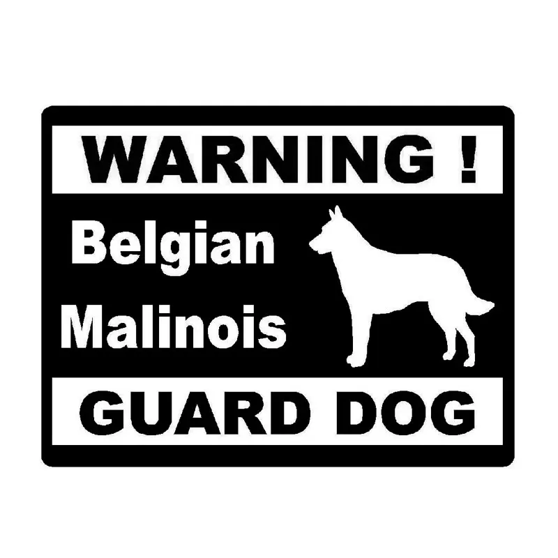 

Car Styling Personality Warning Belgian Malinois Guard Dog Car Stickers for Ford Mustang Sticker12cm*10cm
