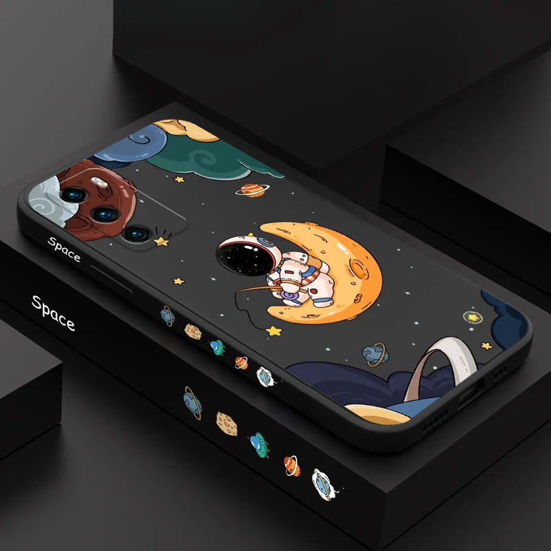 

Flying Astronauts Phone Case For Huawei P40 P50 P30 P20 Pro Lite Nova 5t Y7A Mate 50 50E 40 30 20 Pro Lite Cover