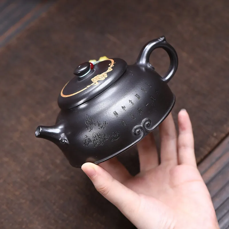 

BRTRINBSY TEA Ручной чайник из Исинской фиолетовой глины 250 мл