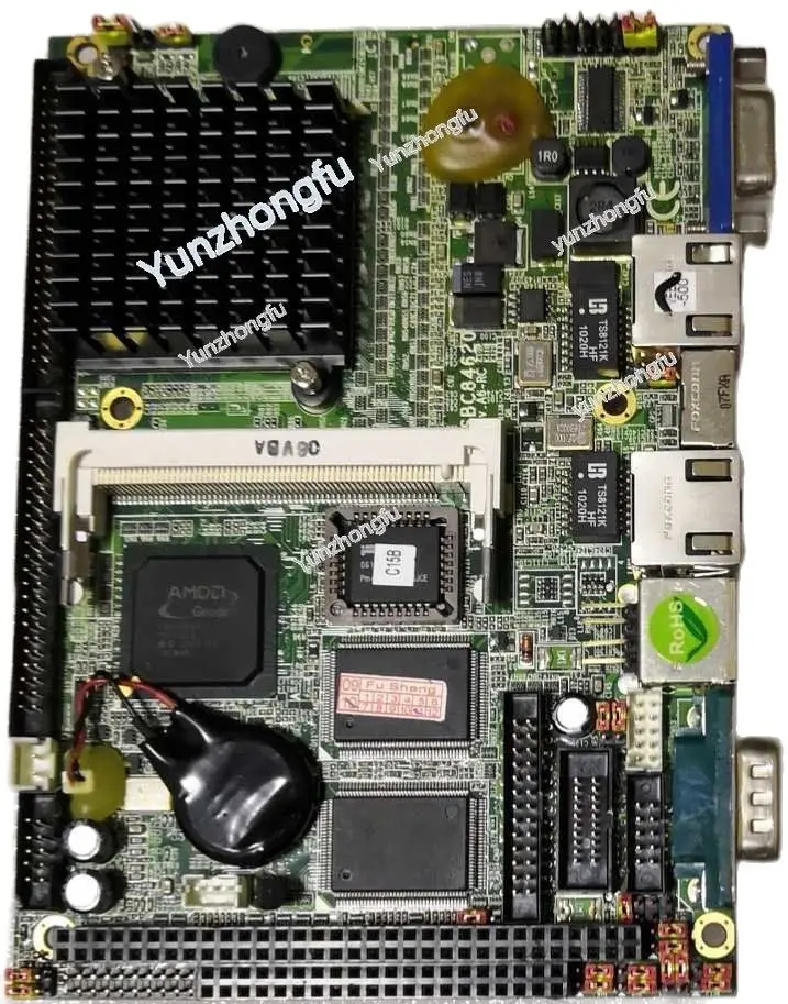 Sbc84620 REV.A6-RC 4,3-дюймовая материнская плата, Двойная сеть, четыре струны LX800 PC104