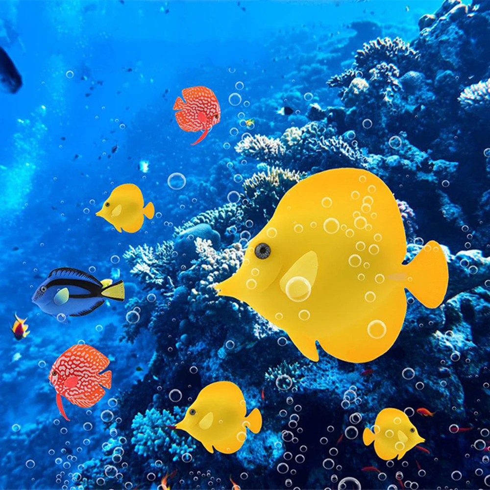 

Simulation Lionfish Artificial Luminous Fish Tank Landscaping Decoration Aquarium Silicone Marine Tropical Fake Floating Fish