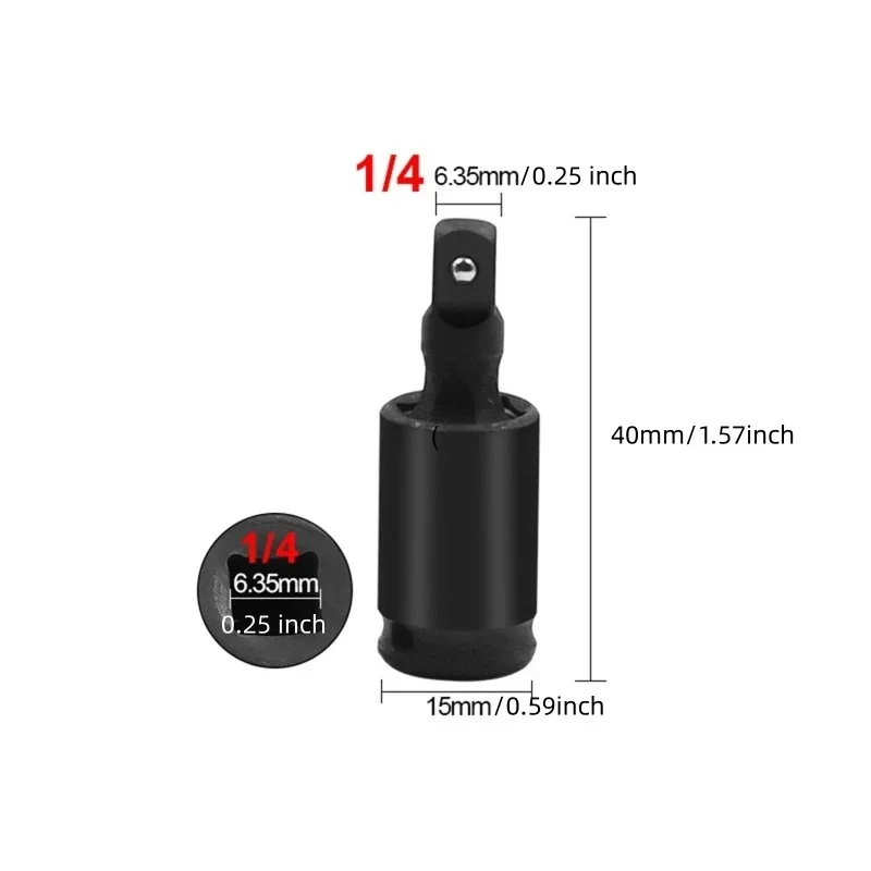 

1/2 3/8 1/4 дюйма привод 360 градусов поворотный кулак шарнир адаптер ударный прочный качающийся гаечный ключ удлинитель инструмент