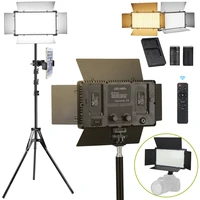 led photo studio video light recording lighting kit with remote control photography panel photographi lamp for youtube game live