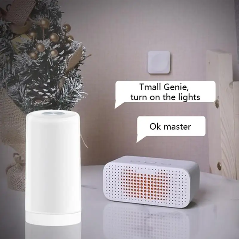 

CORUI Tuya Wifi Smart Charging Touch Night Light Led Bedside Table Lamp Touch Pat Atmosphere Light Work With Alexa Google Home