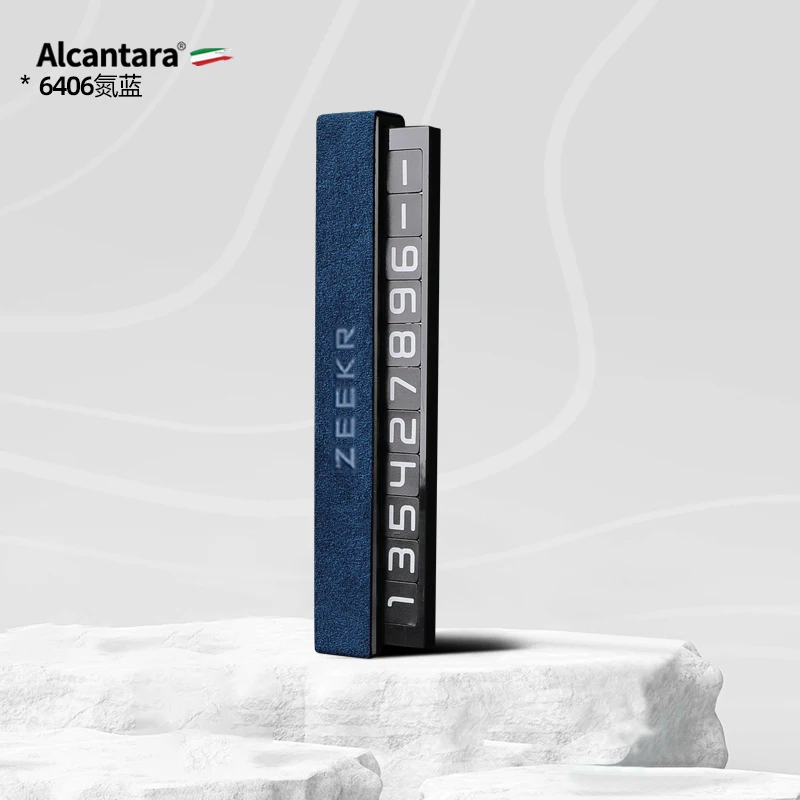 

Для ZEEKR 001 009 007 X2021-2024 центральное управление приборной панели парковочные таблички с номером телефона из алькантары замшевые аксессуары для интерьера