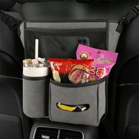 multi functional car net pocket handbag holder large capacity central control pet kids barrier water cup storage bag