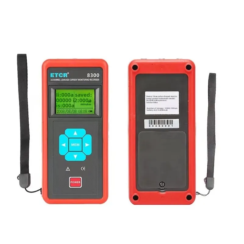 Фото Трехканальный измеритель тока утечки ETCR8300/ETCR8300A с цифровым дисплеем, 500А/20А, для онлайн-мониторинга в реальном времени №4